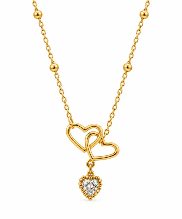 Gold_Plated_Stainless_Steel_Double_Heart_Pendant_Necklace_For_Women