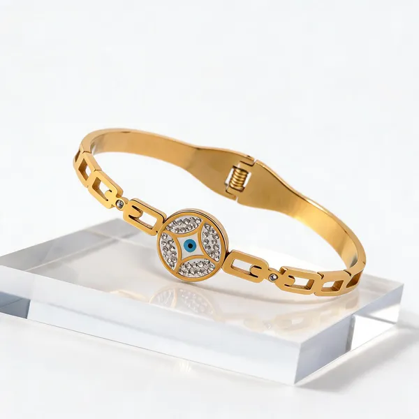 Gold_Plated_Stainless_Steel_Crystal_Centre_Bangle_Bracelet_For_Women