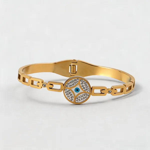 Gold_Plated_Stainless_Steel_Crystal_Centre_Bangle_Bracelet_For_Women