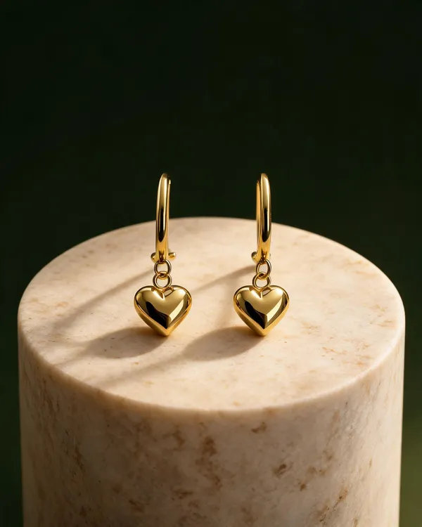 Gold_Plated_Stainless_Steel_Heart_Drop_Hoop_Earrings_For_Women