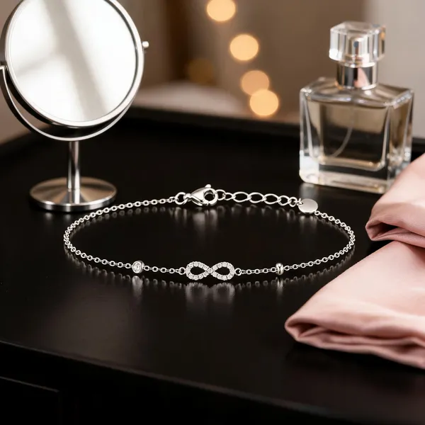 Silver_925_Infinity_Crystal_Chain_Bracelet_For_Women