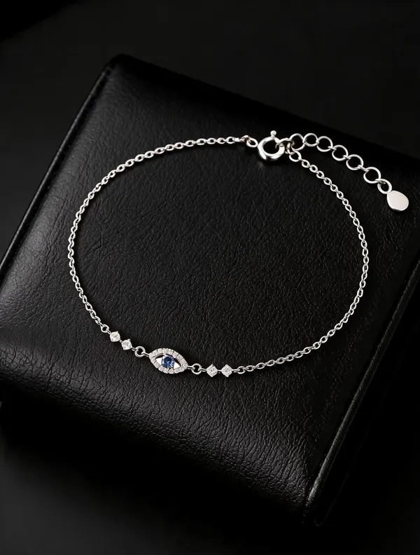 Silver_925_Blue_Evil_Eye_Charm_Anklet_For_Women