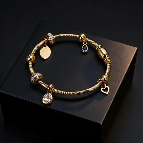Gold_Plated_Stainless_Steel_Multi_Charm_Bracelet_For_Women