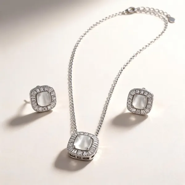 Silver_925_Square_Stone_Pendant_And_Earrings_Set_For_Women