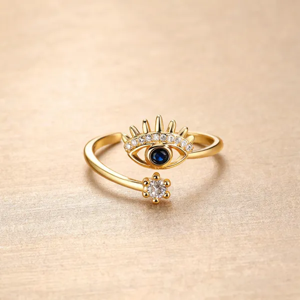 Gold_Plated_Stainless_Steel_Blue_Eye_Motif_Open_Ring_For_Women