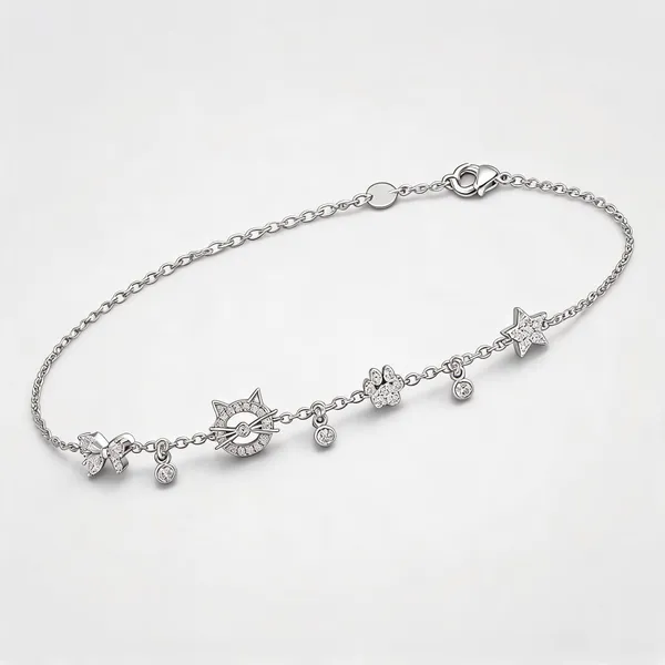 Silver_925_Multi_Charm_Chain_Bracelet_For_Women