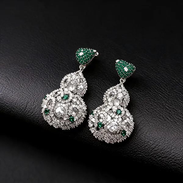 Silver_Plated_Stainless_Steel_Crystal_Chandelier_Drop_Earrings_For_Women