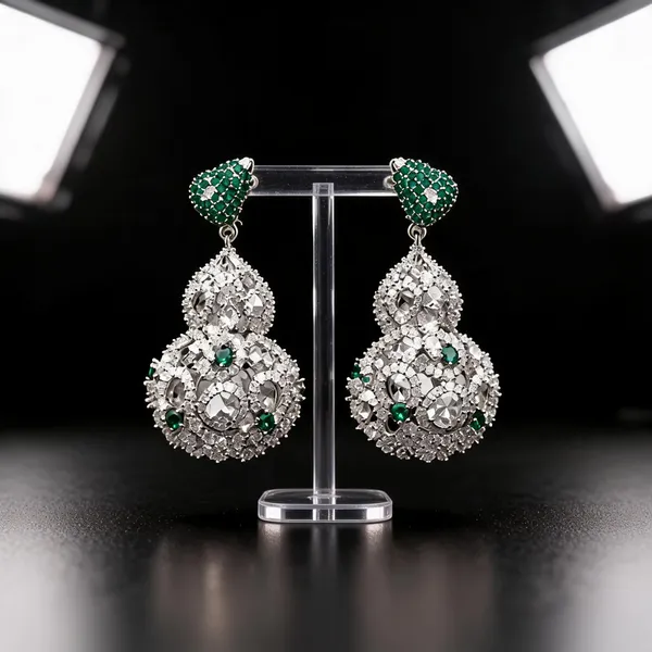 Silver_Plated_Stainless_Steel_Crystal_Chandelier_Drop_Earrings_For_Women