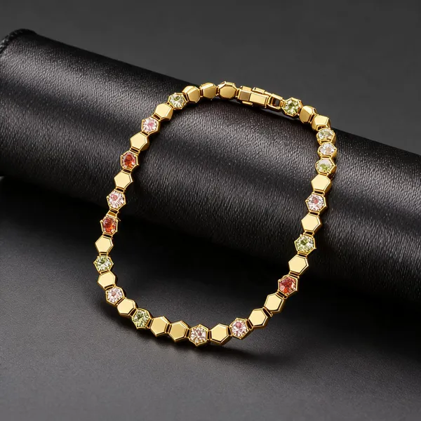 Gold_Plated_Stainless_Steel_Multicolor_Beaded_Bracelet_For_Women