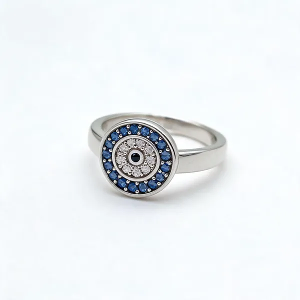 Silver_Plated_Stainless_Steel_Blue_Round_Stone_Ring_For_Women