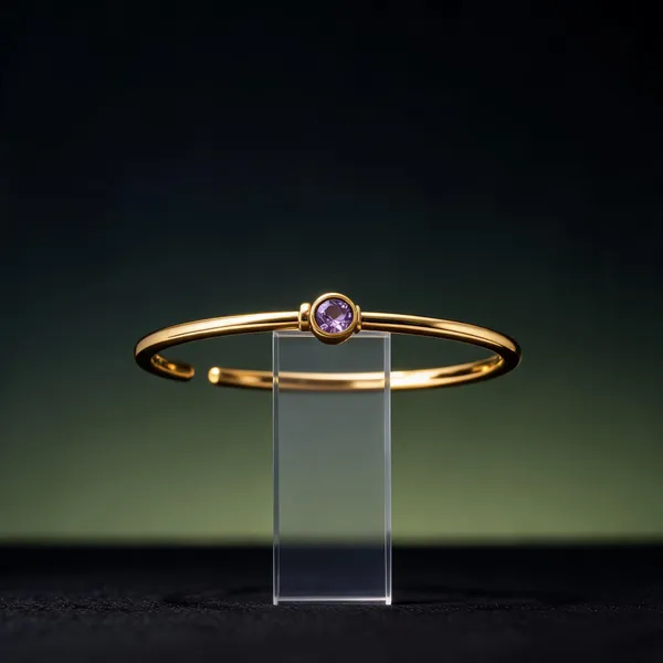 Gold_Plated_Purple_Stone_Open_Bangle_For_Women