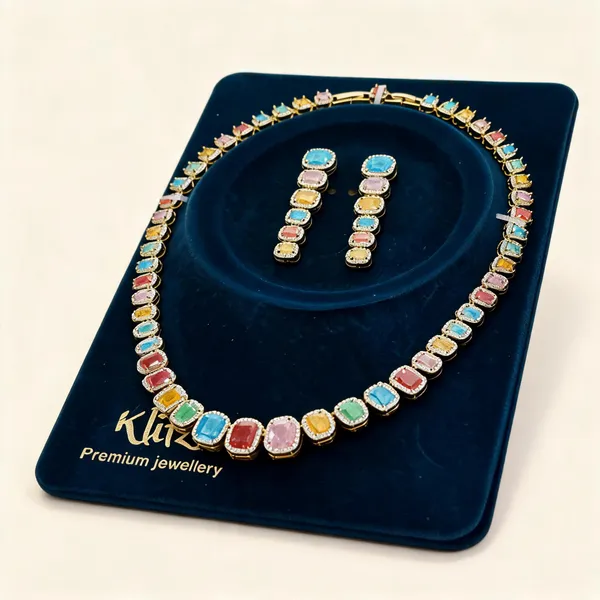 Brass_Gold_Tone_Multicolor_Stone_Necklace_And_Earrings_Set_For_Women