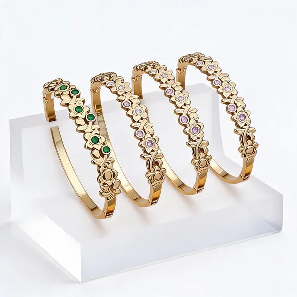 Gold_Plated_Stainless_Steel_Floral_Cuff_Bangles_For_Women