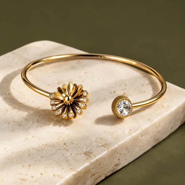 Gold_Plated_Crystal_Flower_Open_Cuff_Bracelet_For_Women