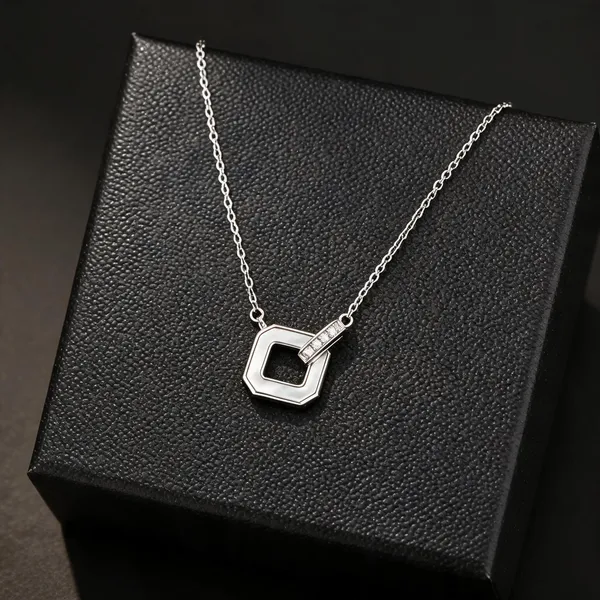Silver_925_Geometric_Open_Square_Pendant_Necklace_For_Women