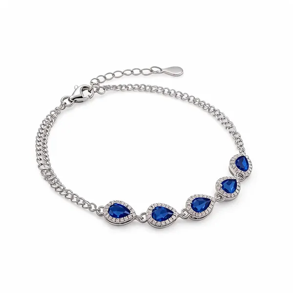 Silver_925_Blue_Teardrop_Stone_Necklace_For_Women