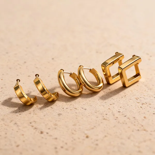 Gold_Plated_Stainless_Steel_Geometric_Hoop_Earrings_Set_For_Women