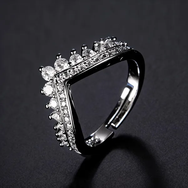Silver_Plated_Stainless_Steel_Crown_Design_Ring_For_Women