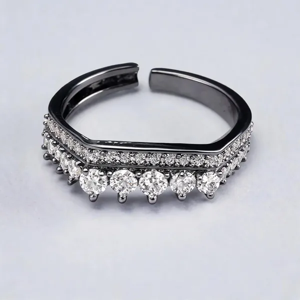 Silver_Plated_Stainless_Steel_Crown_Design_Ring_For_Women