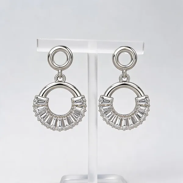 Silver_925_Crystal_Baguette_Hoop_Drop_Earrings_For_Women