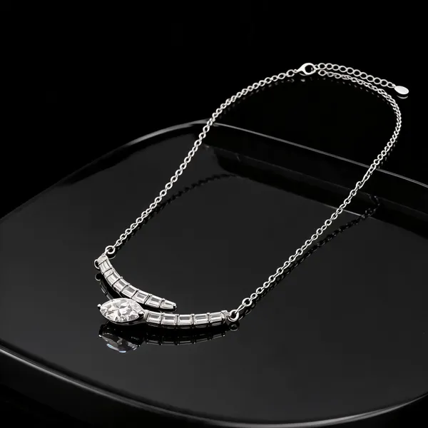 Silver_925_Teardrop_Crystal_Pendant_Necklace_For_Women