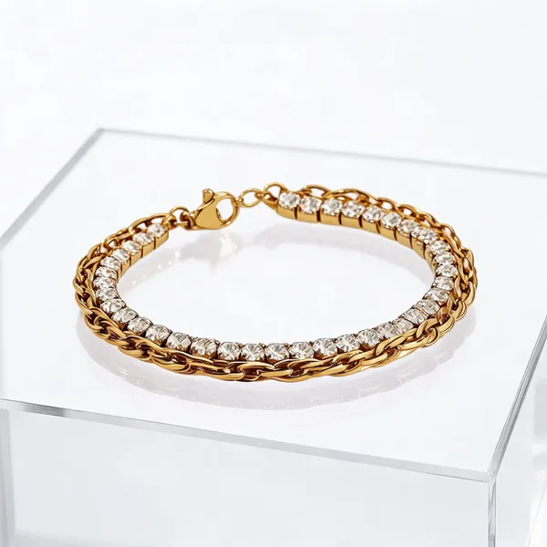 Gold_Plated_Stainless_Steel_Crystal_Link_Chain_Bracelet_For_Women