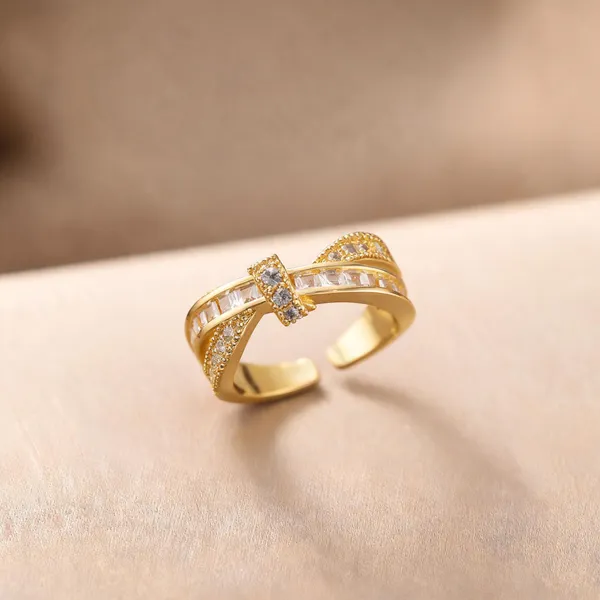 Gold_Plated_Stainless_Steel_Crystal_Bow_Open_Ring_For_Women