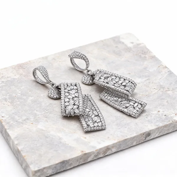 Silver_Plated_Stainless_Steel_Rhinestone_Geometric_Drop_Earrings_For_Women