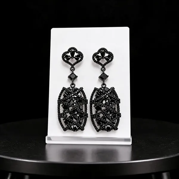 Black_Stainless_Steel_Heart_Drop_Earrings_Set_For_Women