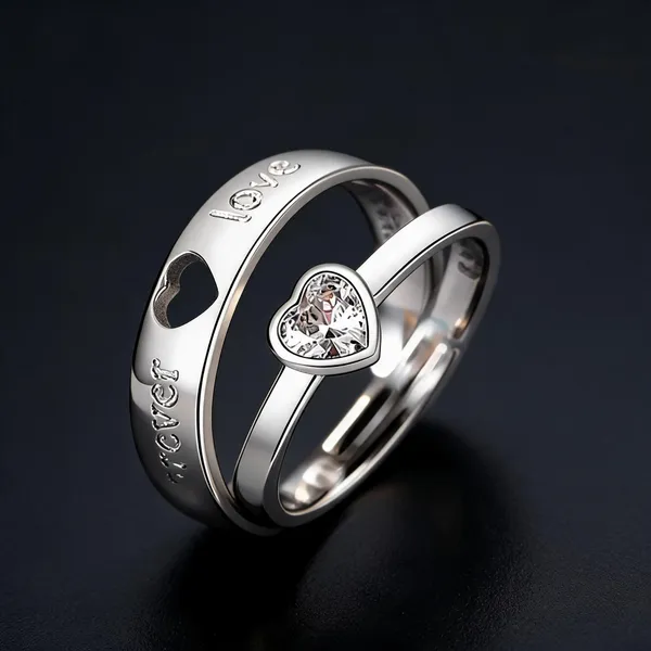 Silver_Plated_Heart_Clear_Stone_Ring_For_Women