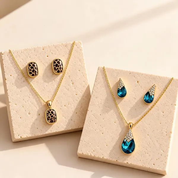 Gold_Plated_Stainless_Steel_Pendant_Set_With_Earrings_For_Women