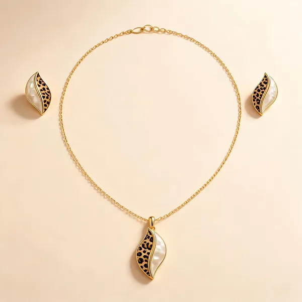Flagged:_Gold_Plated_Stainless_Steel_Pendant_Earrings_Set_For_Women
