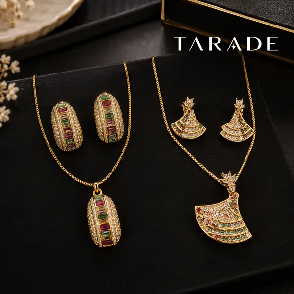 Flagged:_Gold_Plated_Stainless_Steel_Pendant_Earrings_Set_For_Women