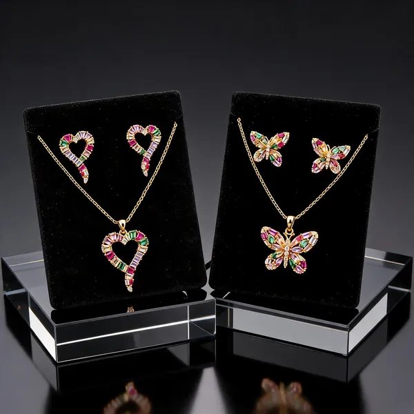 Flagged:_Gold_Plated_Stainless_Steel_Pendant_Earrings_Set_For_Women