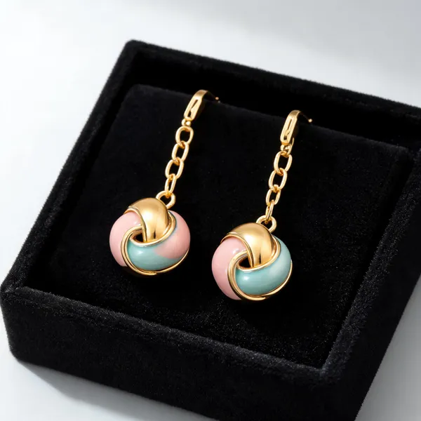 Flagged:_Gold_Plated_Stainless_Steel_Pendant_Earrings_Set_For_Women