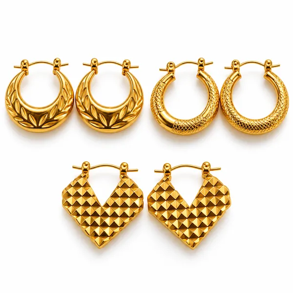 Gold_Plated_Stainless_Steel_Earrings_For_Women_(Set_Of_3)
