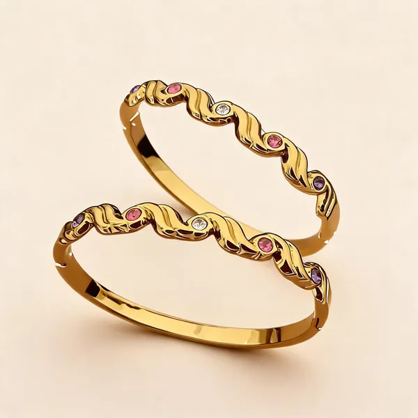 Gold_Plated_Stainless_Steel_Stone_Studded_Wave_Bangles_For_Girls