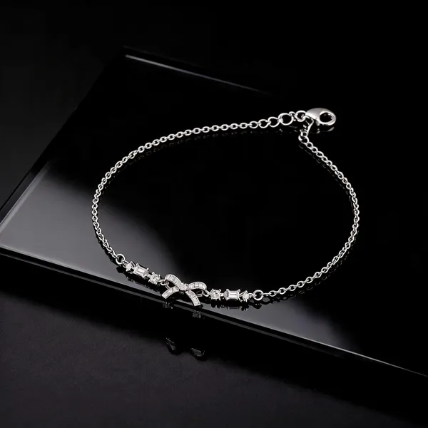 Silver_925_Bow_Charm_Chain_Bracelet_For_Women