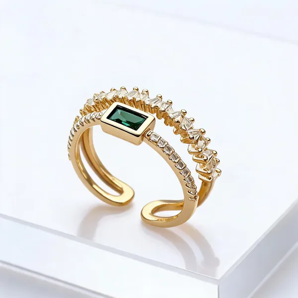 Gold_Plated_Stainless_Steel_Green_Stone_Adjustable_Ring_For_Women