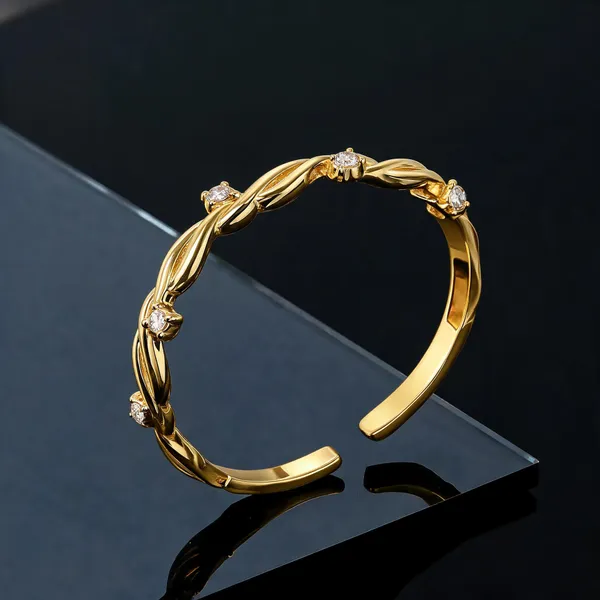 Gold_Plated_Stainless_Steel_Leaf_Design_Bangle_Bracelet_For_Women