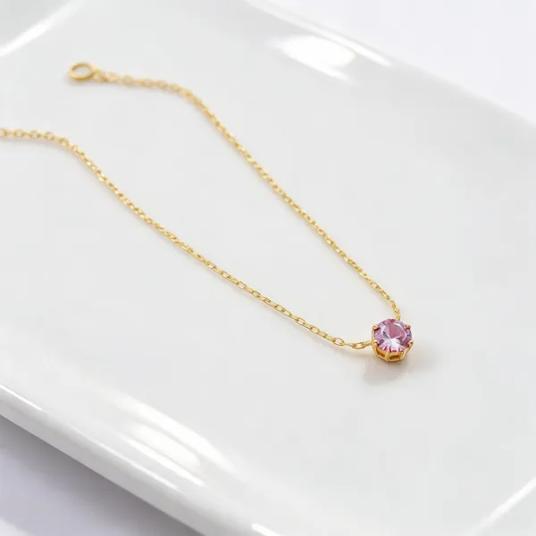 Gold_Plated_Pink_Stone_Pendant_Necklace_For_Women