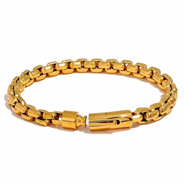 Gold_Plated_Stainless_Steel_Chunky_Link_Chain_Bracelet_For_Men