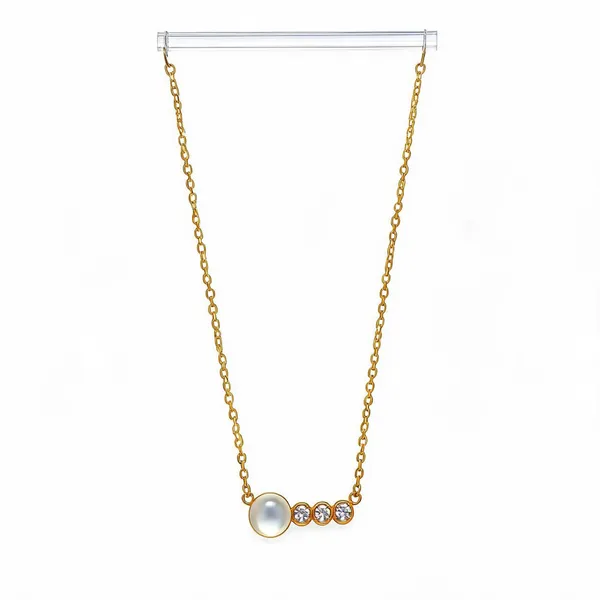 Gold_Plated_Pearl_Rhinestone_Pendant_Necklace_For_Women