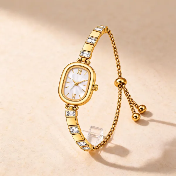 Gold_Plated_Stainless_Steel_Crystal_Bracelet_Watch_For_Women
