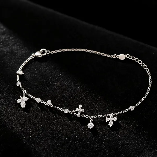 Silver_925_Butterfly_Charm_Chain_Anklet_For_Women