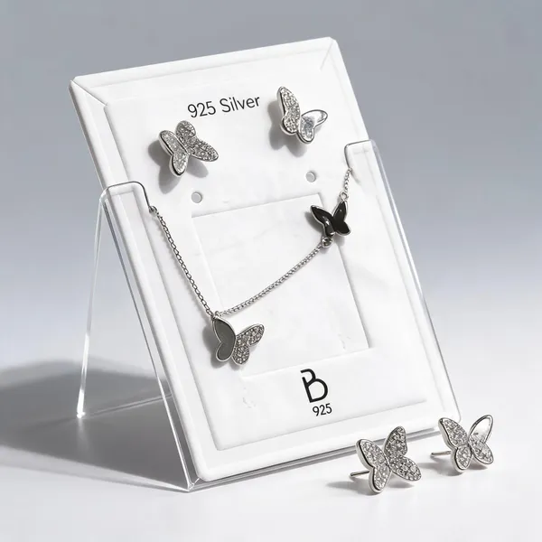Silver_925_Butterfly_Pendant_And_Earrings_Set_For_Women