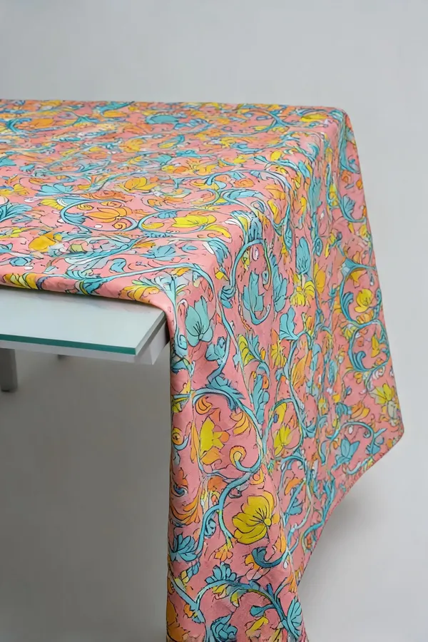 Pink_Pen_Kalamkari_Silk_Floral_Unstitched_Fabric