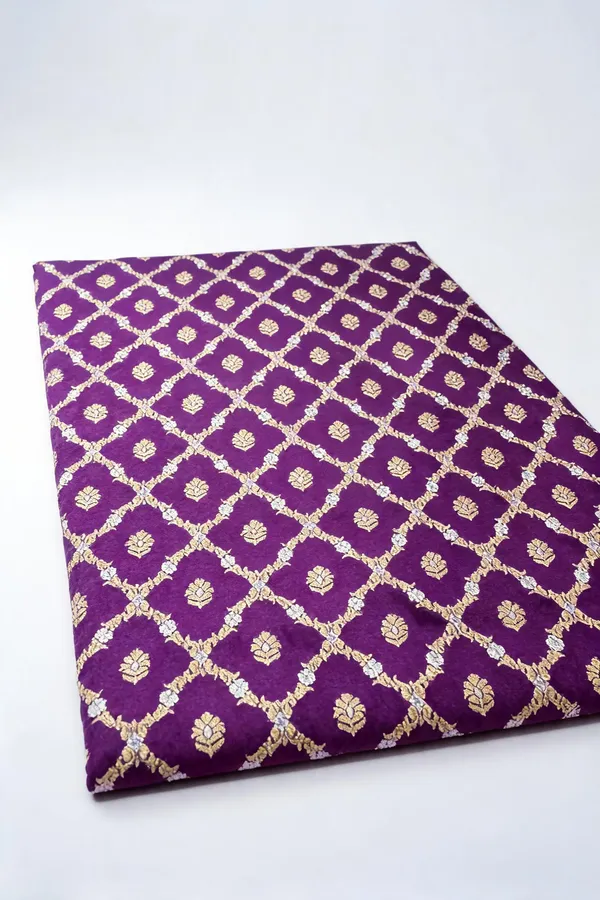 Purple_Katan_Silk_Zari_Brocade_Fabric