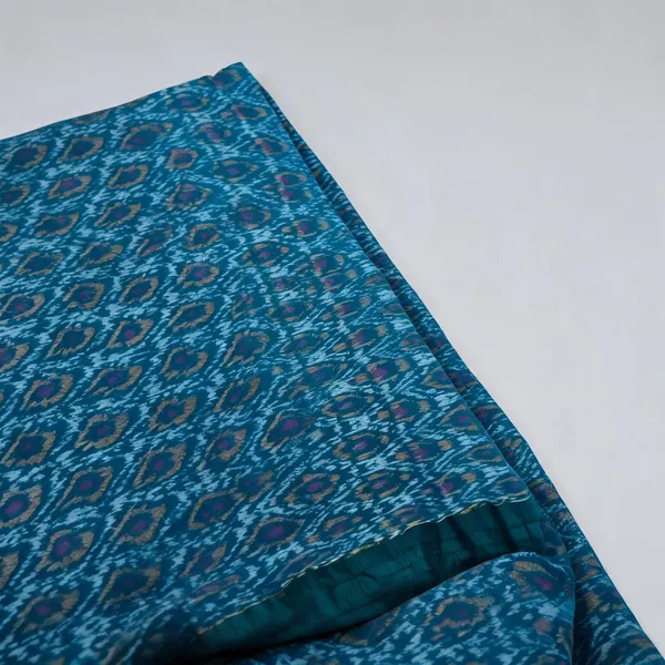 Blue_Siko_Silk_Handloom_Ikat_Fabric