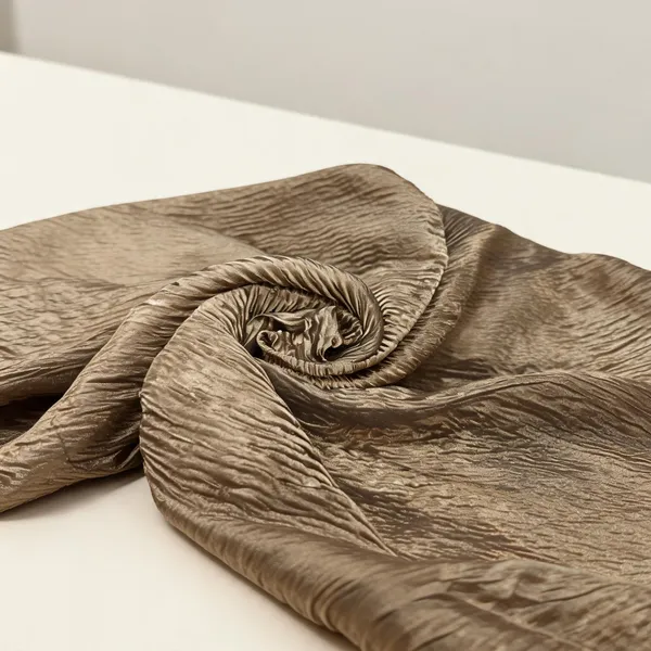 Brown_Crushed_Pure_Silk_Tissue_Unstitched_Fabric